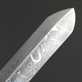 Волчий Век нож Кастомный Ланцет "Маори", сталь 95x18 WA худ. травление, рукоять G10, пин, латунь Волчий Век нож Кастомный Ланцет "Маори", сталь 95x18 WA худ. травление, рукоять G10, пин, латунь