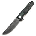 Alpha Miu складной нож D002 сталь Ламинат DPS-15S блэквош, рукоять G10 чёрный и тёмно-зелёный Alpha Miu складной нож D002 сталь Ламинат DPS-15S блэквош, рукоять G10 чёрный и тёмно-зелёный