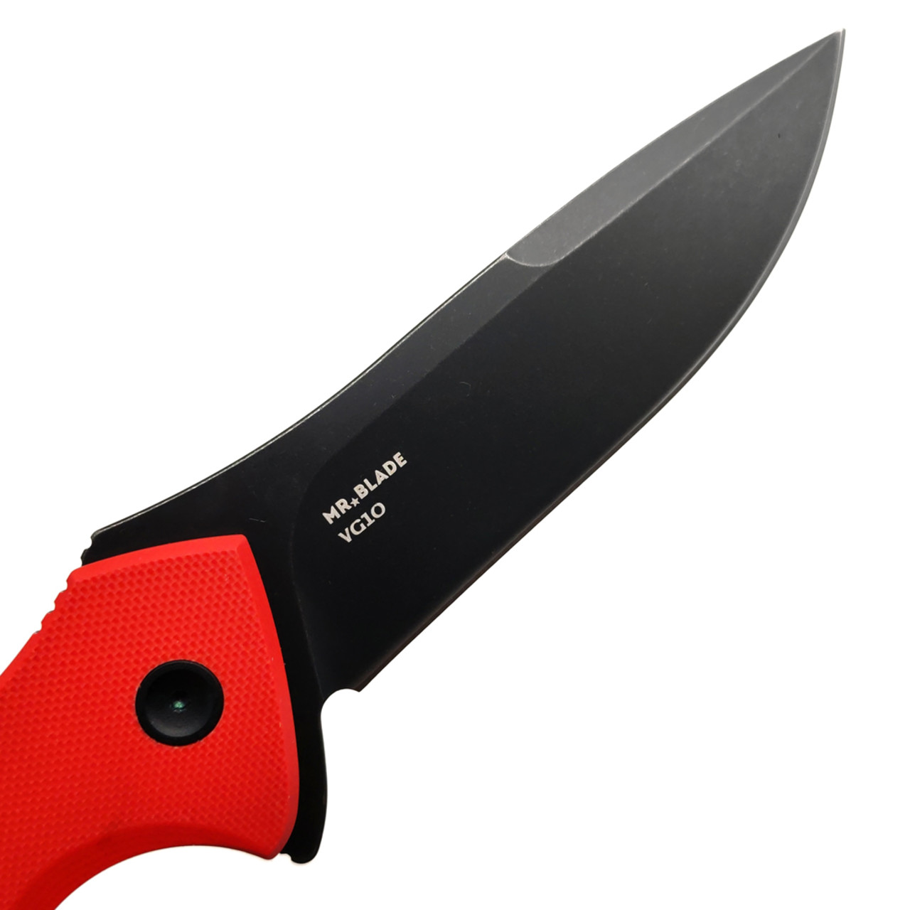 Mr.Blade складной нож Hellcat сталь VG-10 блэквош, рукоять G10 красный