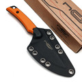 N.C.Custom нож Shard сталь Aus-8 блэквош, рукоять G10 оранжевый N.C.Custom нож Shard сталь Aus-8 блэквош, рукоять G10 оранжевый