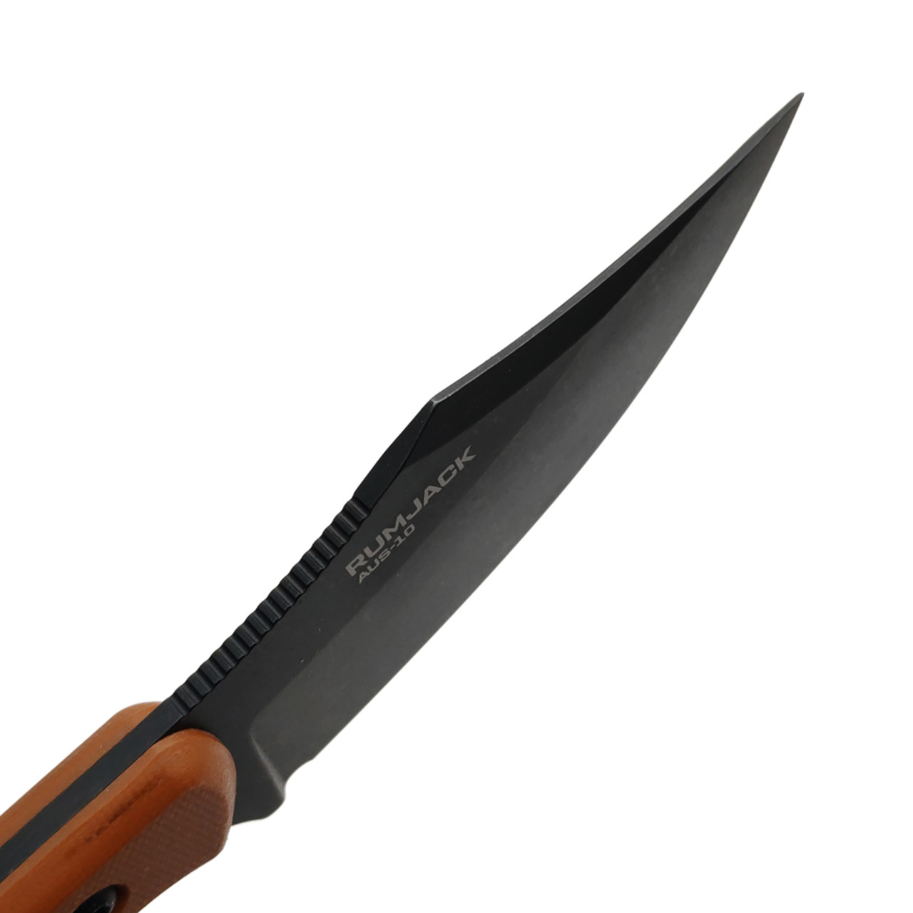 N.C.Custom нож Rumjack сталь Aus-10 блэквош, рукоять G10 коричневый