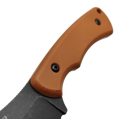 N.C.Custom нож Rumjack сталь Aus-10 блэквош, рукоять G10 коричневый