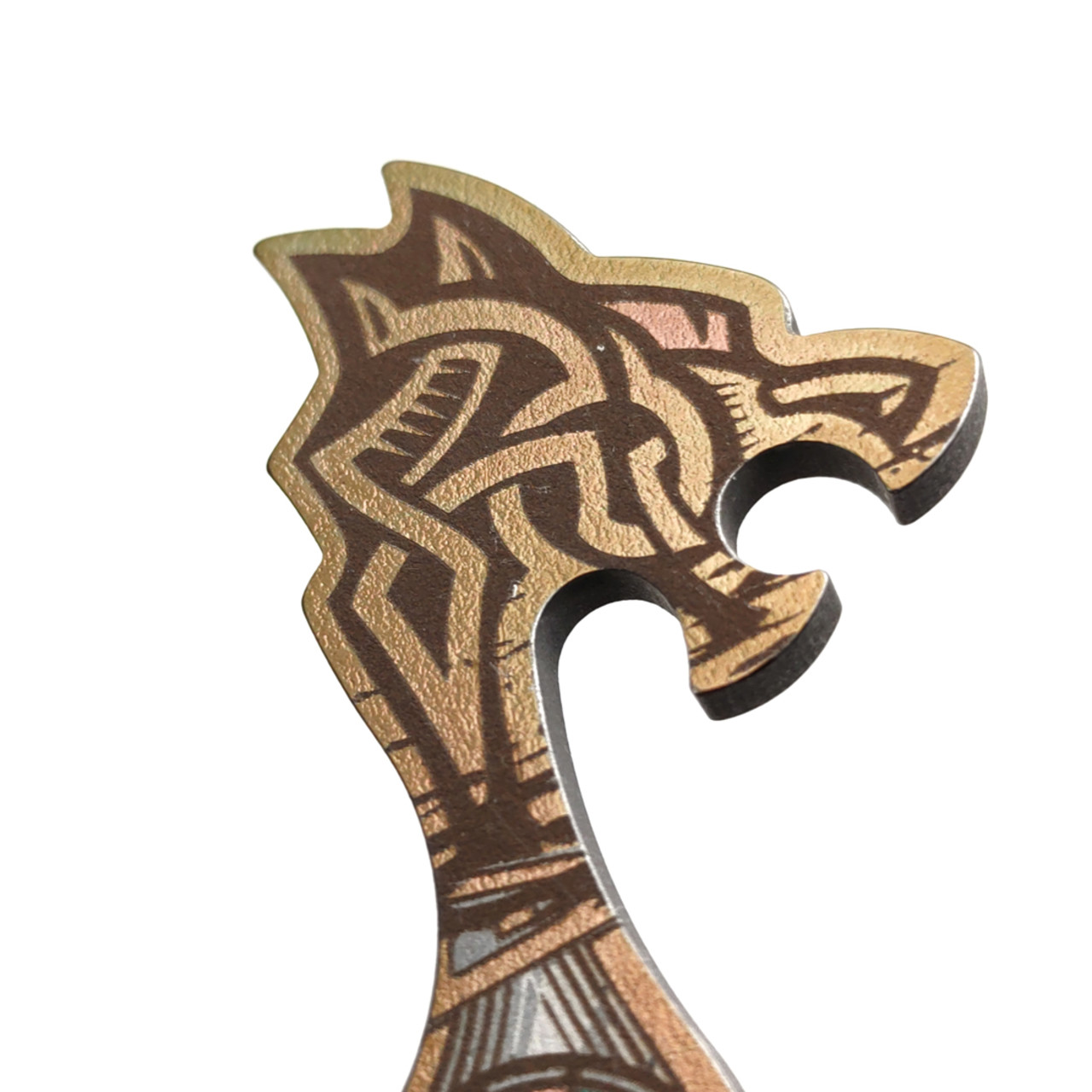 N.C.Custom брелок-открывалка Drakkar сталь Stainless Steel стоунвош, гравировка