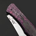 X Тату нож складной Модель X4 D Джентльмен, сталь M390, рукоять Титан с гравировкой и анодированием