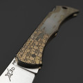 X Тату нож складной Модель X3 D Джентльмен, сталь PGK, рукоять Титан с гравировкой и анодированием X Тату нож складной Модель X3 D Джентльмен, сталь PGK, рукоять Титан с гравировкой и анодированием
