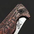 X Тату нож складной Модель X6 Питон, сталь M390, рукоять Титан с гравировкой и анодированием X Тату нож складной Модель X6 Питон, сталь M390, рукоять Титан с гравировкой и анодированием